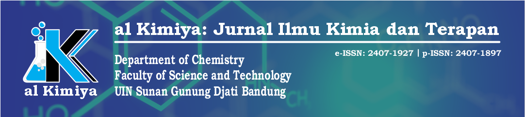 al Kimiya: Jurnal Ilmu Kimia dan Terapan